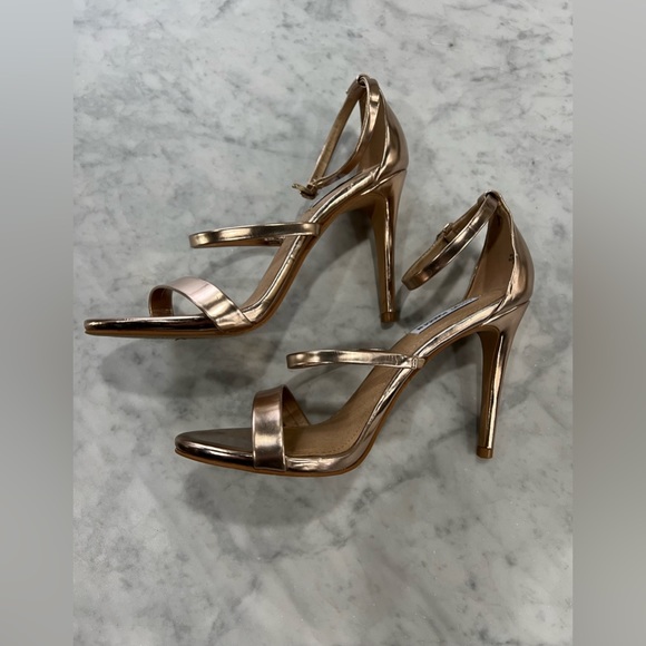 Steve Madden Shoes - WORN ONCE- STEVE MADDEN FATIMA ROSE GOLD HEEL EUC